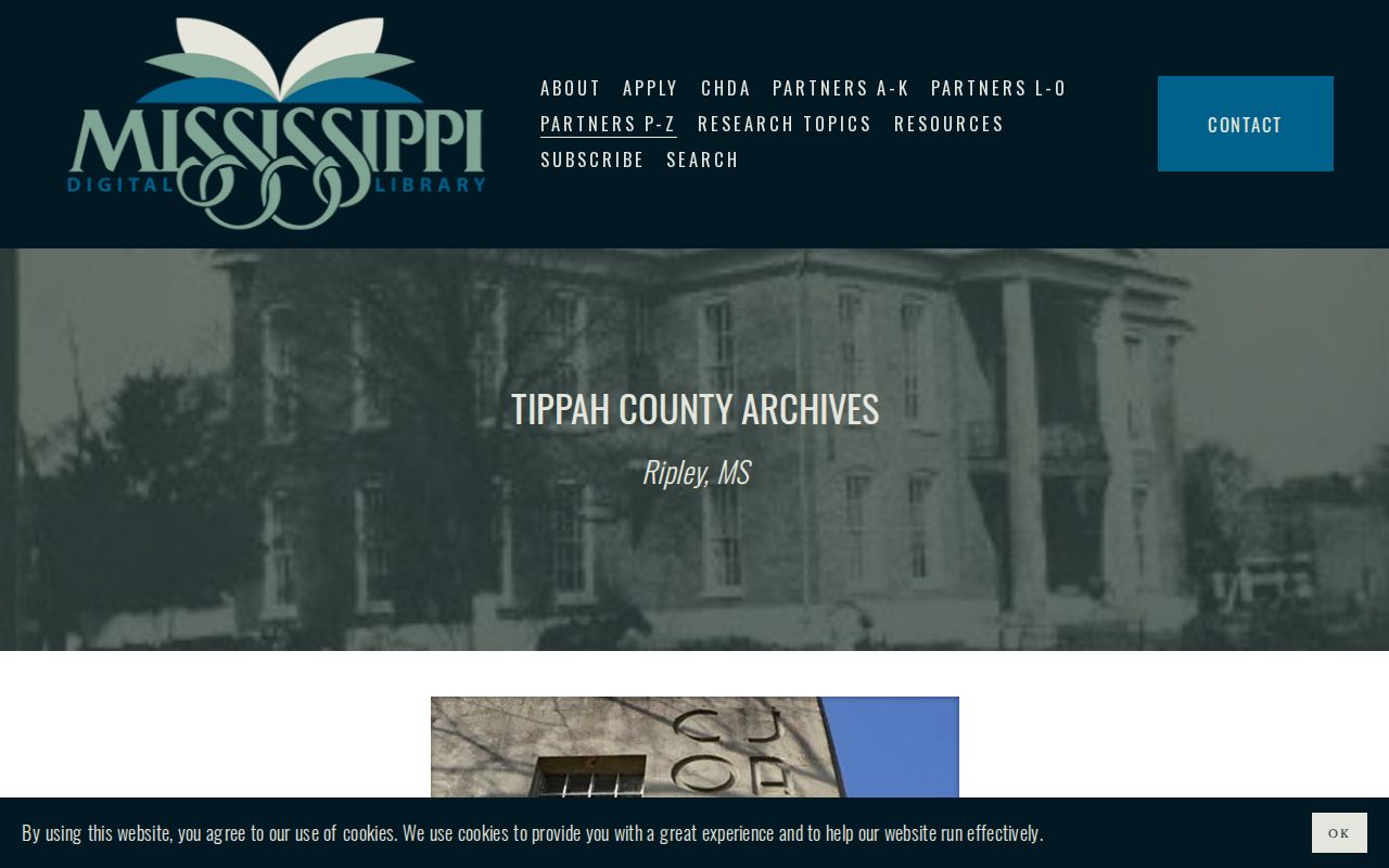 Falkner court docket Tippah County Archives records research source