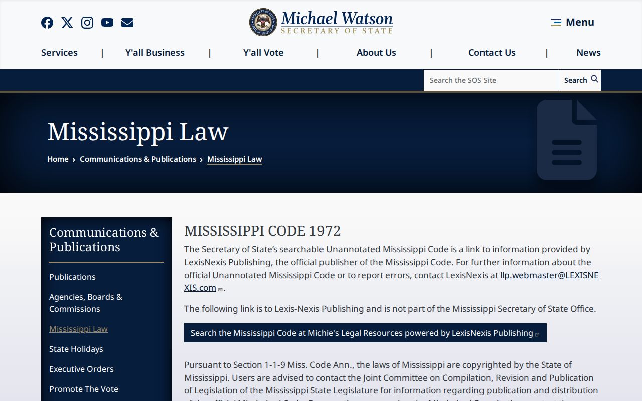 Tippah traffic court records Mississippi Law public records access source
